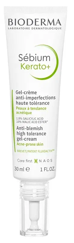 Bioderma Sebium Kerato+ Gel Crema Antimperfezioni per Pelle Acneica 30 ml