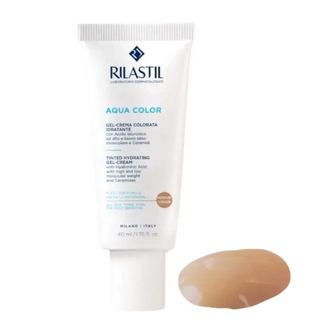 Rilastil Aqua Color Gel Crema Colorata Idratante Medium