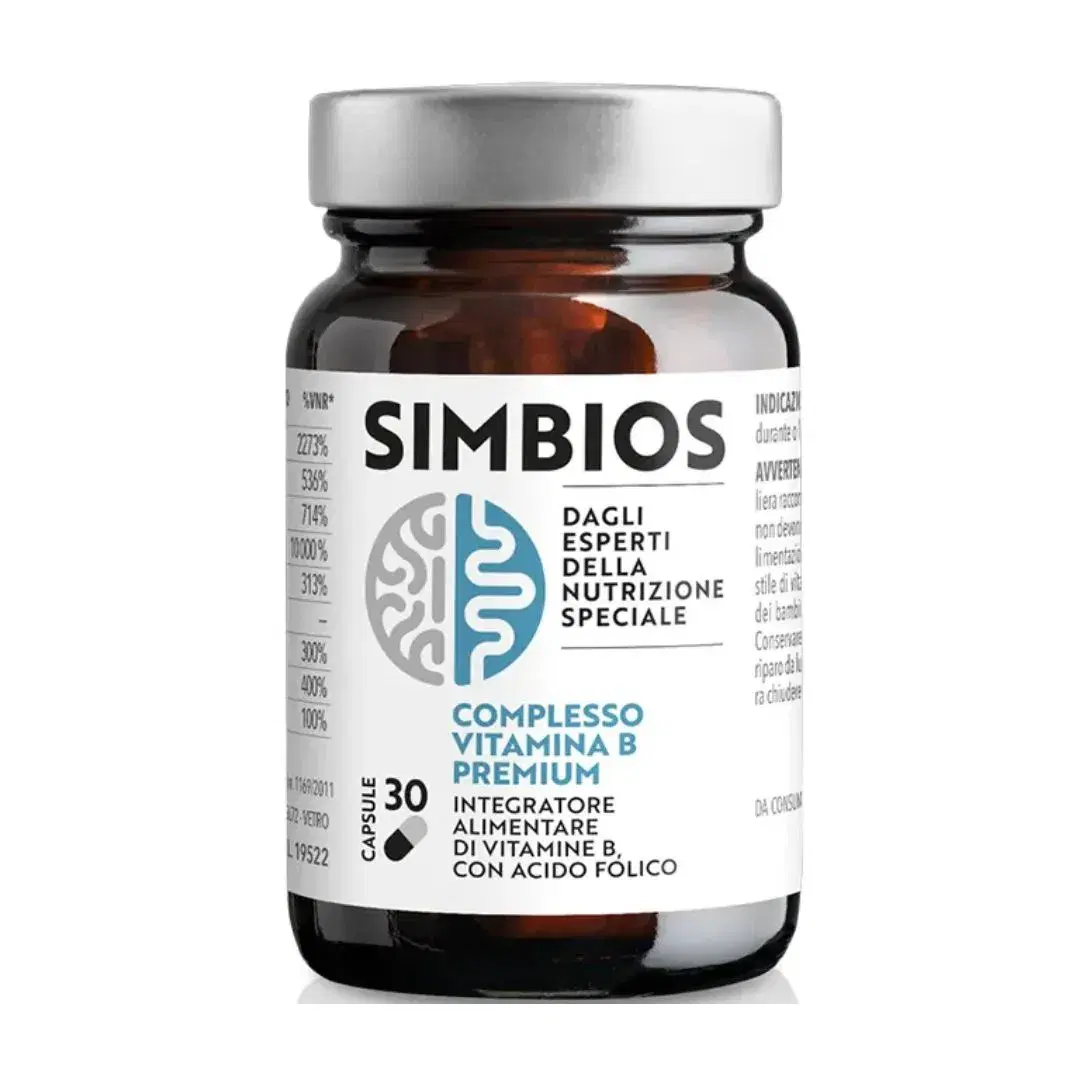 Simbios Complesso Vitamina B Premium Integratore 30 Capsule
