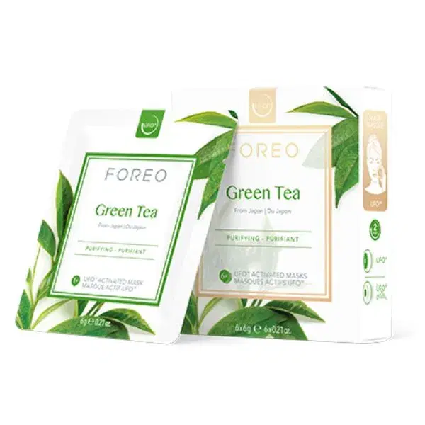 Foreo Ufo Mask Green Tea Maschera Viso Purificante 6 Pezzi