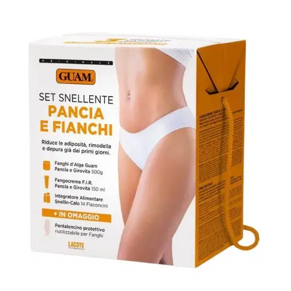 Guam Set Snellente Pancia e Fianchi Fango + Crema + Integratori