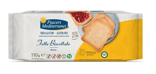 Piaceri Mediterranei Fette Biscottate Senza Glutine