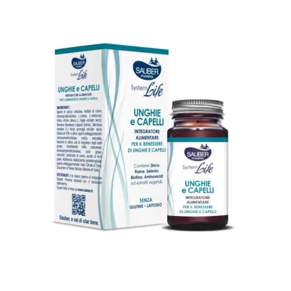 Sauber SystemLife Unghie e Capelli Integratore 30 Compresse