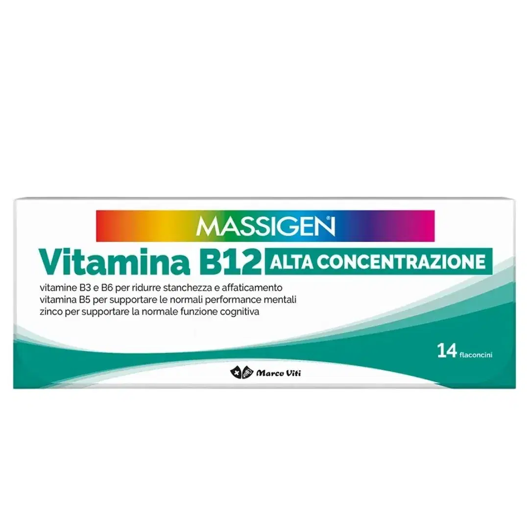 Massigen Dailyvit Vitamina B12 Alta Concentrazione 14 Flaconcini