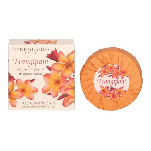 L'Erbolario Frangipani Sapone Profumato per Mani e Corpo 100 g