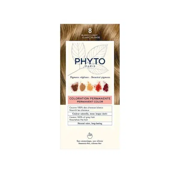 Phyto Phytocolor 8 Biondo Chiaro Colorazione Permanente Per Capelli