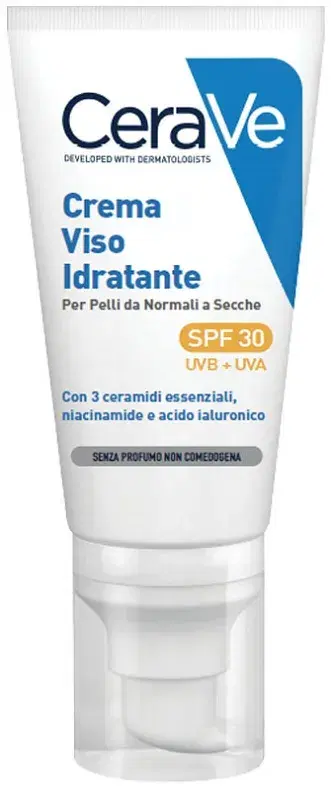 CeraVe Crema Viso Idratante SPF30 24 Ore con Acido Ialuronico 52ml
