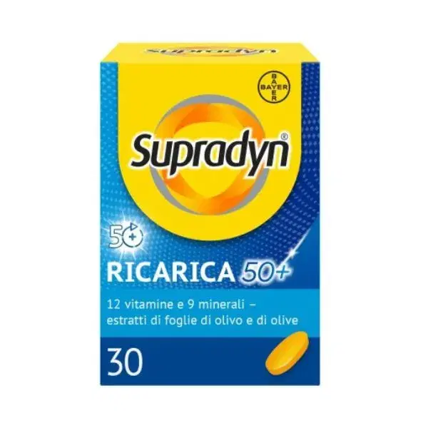 Supradyn Ricarica 50+ Integratore di Vitamine e Minerali 30 Compresse