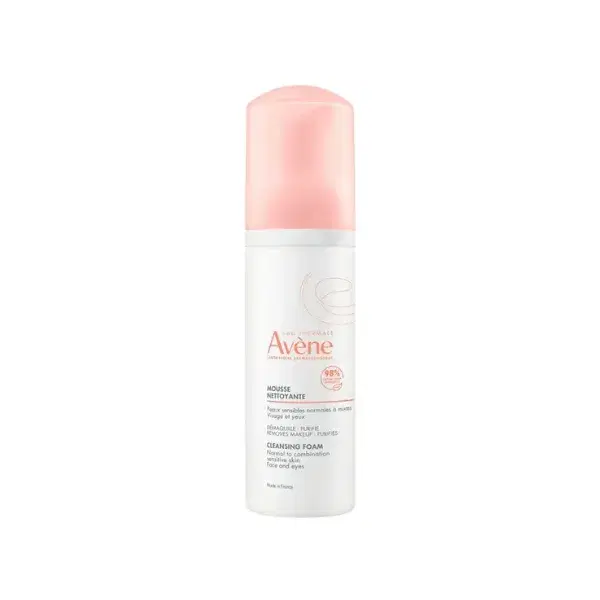 Avene Mousse Detergente Opacizzante Viso e Occhi per Pelli Normali e Miste 150ml