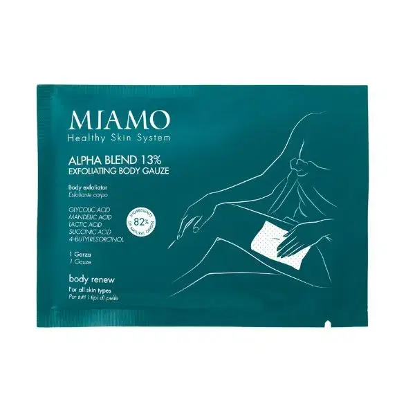 Miamo Alpha Blend 13% Esfoliante Corpo Garza Imbevuta 1 Bustina
