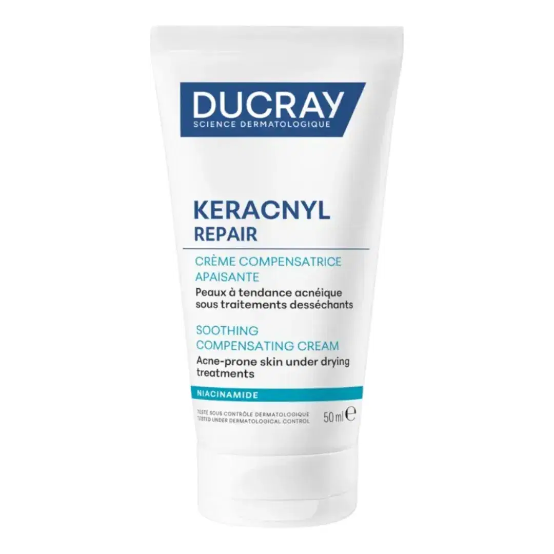 Ducray Keracnyl Repair Crema Viso Compensatrice per Pelle Acneica 50 ml