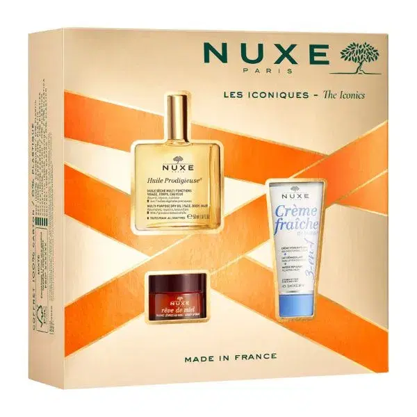 Nuxe Cofanetto Gli Iconici Huile Prodigieuse + Balsamo Labbra + Crème Fraîche