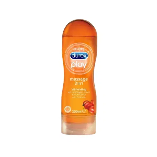 Durex Gel Massage 2 in 1 Gel Intimo Lubrificante con Guaranà 200 ml