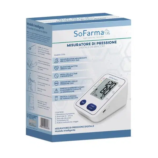 Sofarmapiu' Misuratore di Pressione Digitale da Braccio