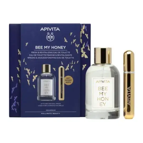Apivita Bee My Honey Set Eau de Toilette 100 ml + Profumo Ricaricabile 8 ml