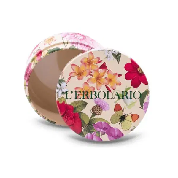 L'erbolario Scatola Tonda in Latta per Detergenti Solidi