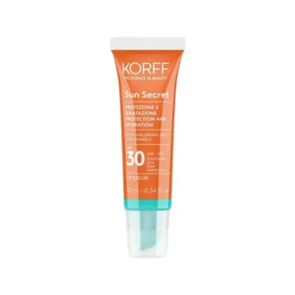 Korff Sun Secret Lip Color Protezione Labbra N.01 Turchese Trasparente 10ML