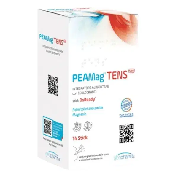 Peamag Tens 1200 Integratore Per Sistema Nervoso e Funzione Muscolare 14 Stick