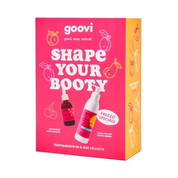 Goovi Shape Your Booty Box Integratore Drenante 50 ml + Crema Cellulite 240 ml