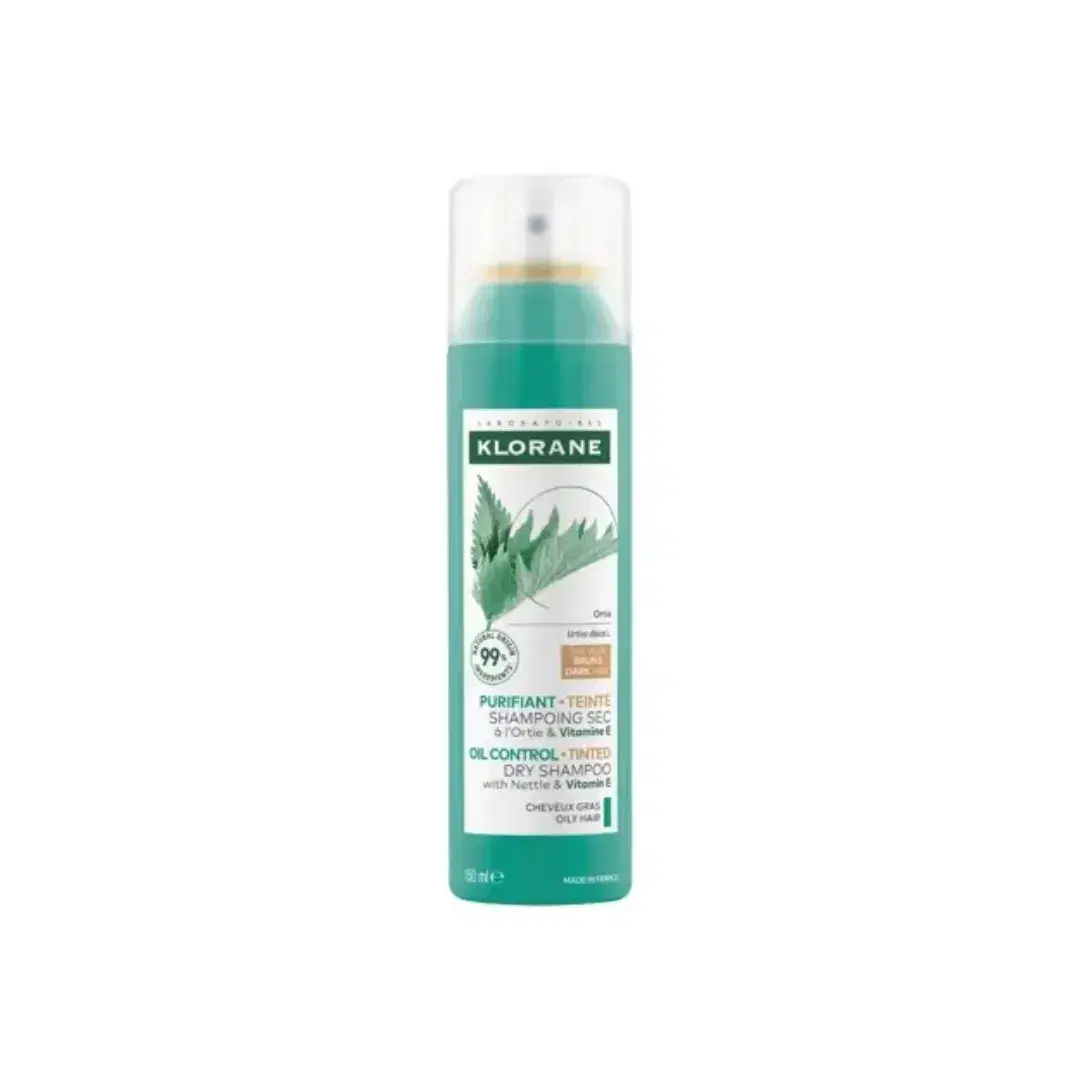 Klorane Shampoo Secco Ortica Seboriduttore Capelli Scuri 150 ml