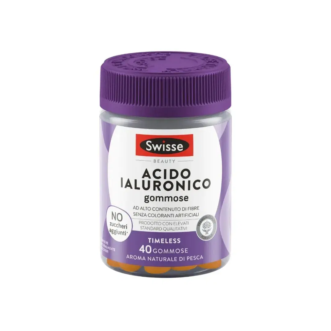 Swisse Beauty - Acido Ialuronico Integratore Alimentare Anti Age 40 Gommose