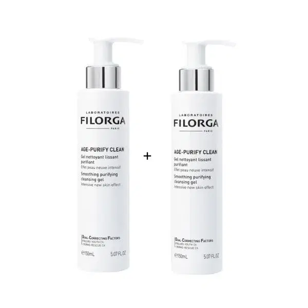 Filorga Duo Age Purify Clean Gel detergente Viso Anti-età Purificante 2 x 150 ml