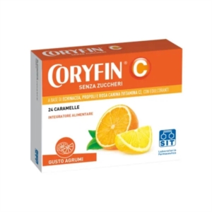 Coryfin C Integratore Alimentare Senza Zucchero Gusto Agrumi 24 Caramelle