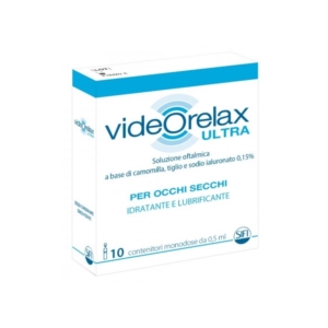 Videorelax Ultra Soluzione Oftalmica Idratante e Lubrificante 0,5 ml 10 pezzi