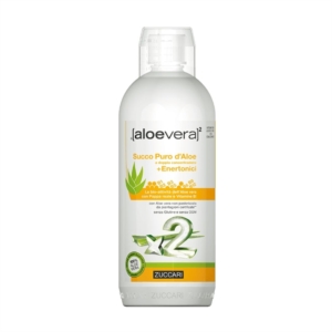 Zuccari Aloevera2 Succo Puro d'Aloe +Enertonici Integratore Alimentare  1000 ml