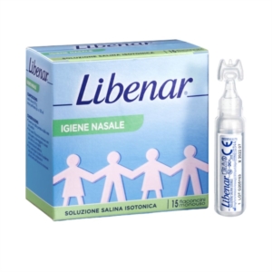 Libenar Soluzione Salina Isotonica per l'Igiene Nasale 15 Flaconcini da 5 ml