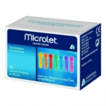 Microlet Pungidito Sterili per la Misurazione della Glicemia 25 Lancette
