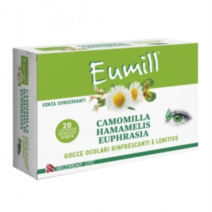 Eumill Gocce Oculari Rinfrescanti e Lenitive alla Camomilla 20 Flaconcini 0,5 ml