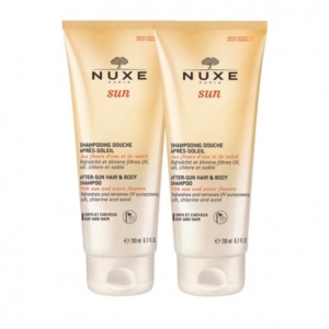Nuxe Sun Shampoo Doccia Doposole Idratante Viso Corpo Capelli 2 x 200 ml