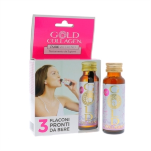 Gold Collagen Pure Weekend Integratore per la Pelle 3 Flaconi da 50 ml