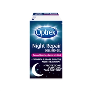 Optrex Night Repair Collirio Gel Reidratante per Occhi Secchi e Stanchi 10 ml