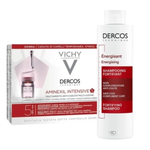 Vichy Aminexil Fiale per Capelli 42 Uomo + Shampoo Dercos Energizzante 200 ml