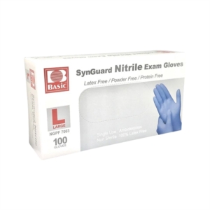 Synguard Synthetic Nitrile Exam Gloves Guanti di Protezione L 100 Pezzi