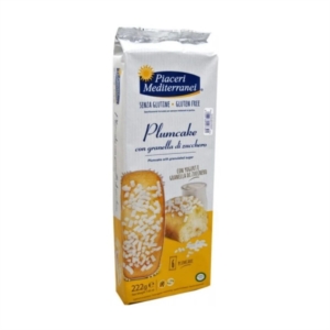 Piaceri Mediterranei Plumcake con Granella di Zucchero Senza Glutine 222 gr