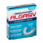 Algasiv Adesivo per Protesi Dentaria Inferiore 15 Cuscinetti Adesivi