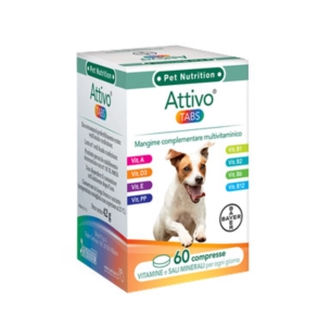 Bayer Pet Linea Animali Domestici Attivo Tabs Cani Integratore 60 Compresse