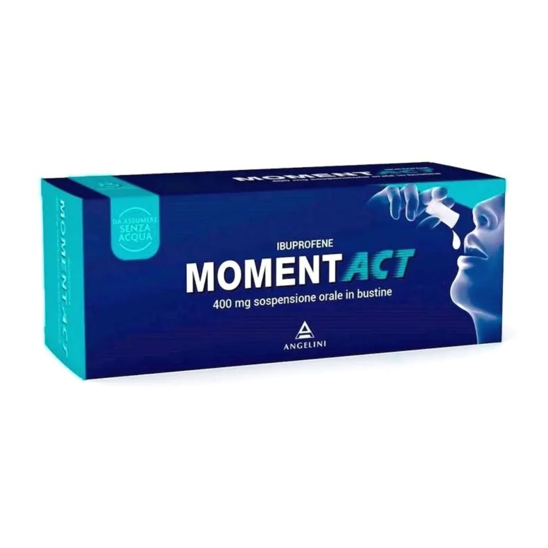 Momentact 400 Mg Sospensione Orale In Bustine 8 Bustine Pet Al Pe Da 10 Ml