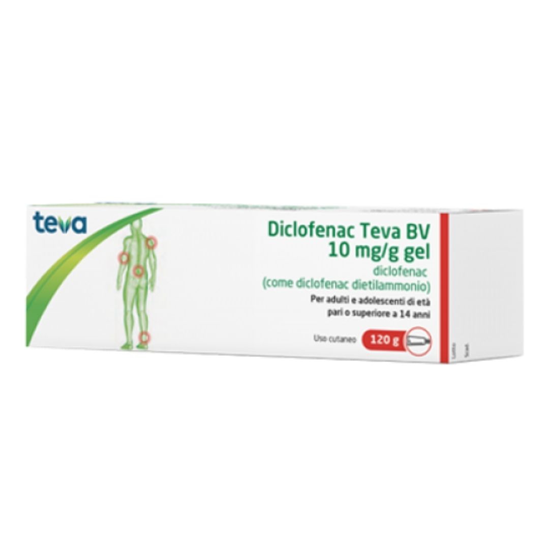 Diclofenac Teva Gel120g 10Mg/G 