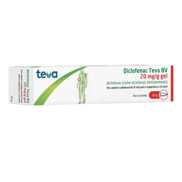 Diclofenac Teva Gel 60G 20Mg/G 
