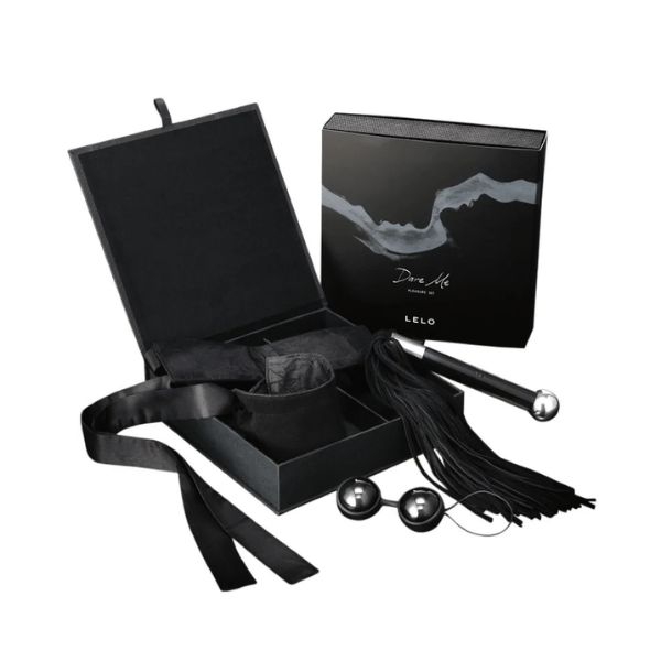 Lelo Dare Me Pleasure Set di Benda in Seta + Vibratore + Piuma