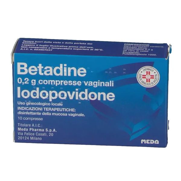 Viatris Limited Betadine Viatris Limited Betadine*10cpr vag 200mg