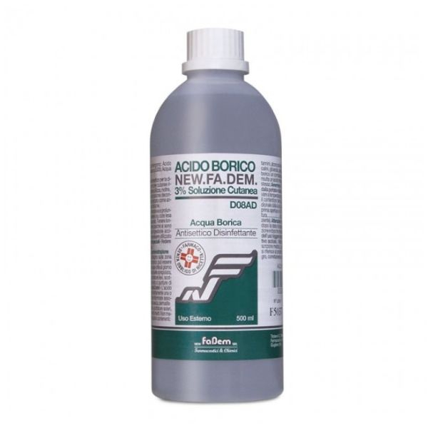 New Fa.dem. Acido Borico New F New Fa.dem. Acido borico new f*3% fl 500ml