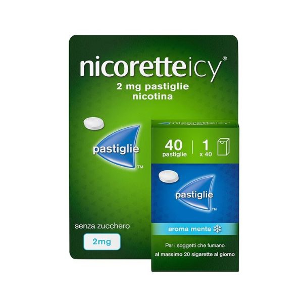  Nicoretteicy 20 Pastiglie per Alleviare Astinenza da Nicotina