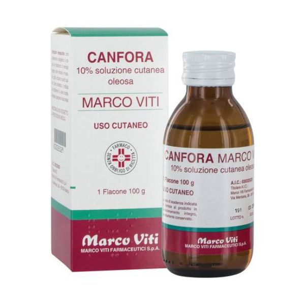 Marco Viti Farmaceutici Canfora Mv Marco Viti Farmaceutici Canfora mv*10% sol oleosa100ml