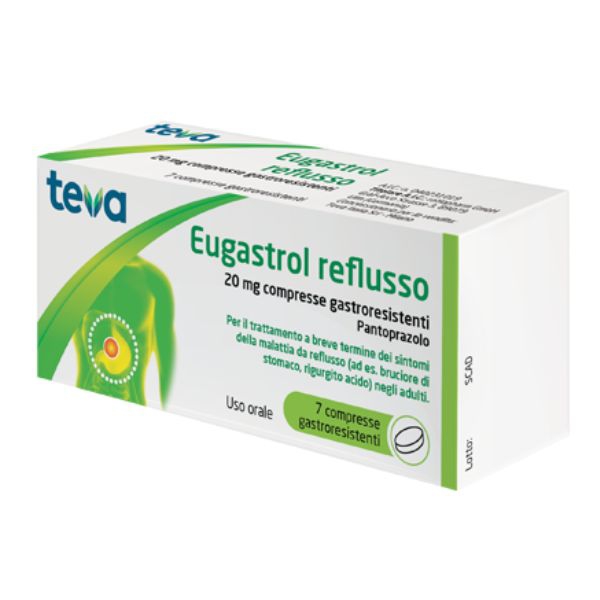 Ratiopharm Italia Eugastrol Reflusso Ratiopharm Italia Eugastrol reflusso*7cpr 20mg