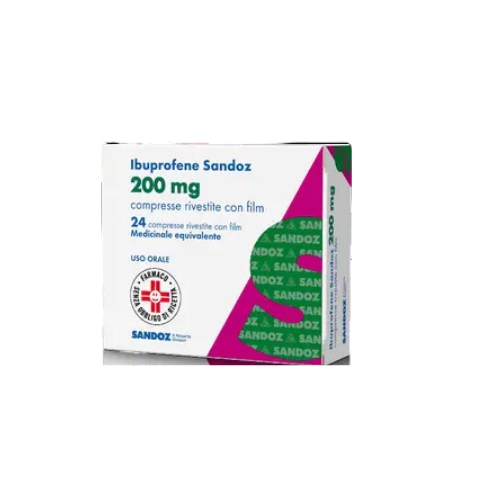 Sandoz Ibuprofene San Sandoz Ibuprofene san*24cpr riv 200mg